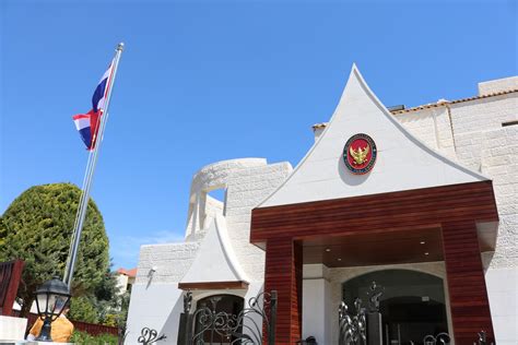Thai embassy - Feb 1, 2022 · Royal Thai Embassy, Islamabad, Pakistan. Monday to Friday 9.30-13.00 hrs. and 14.00 -17.00 hrs. When visiting the visa section, the Royal Thai Embassy, Islamabad, you must take the Diplomatic Shuttle. The shuttle stop is located at Third Avenue near Quaid-e-Azam University Road, G-5 Islamabad. 